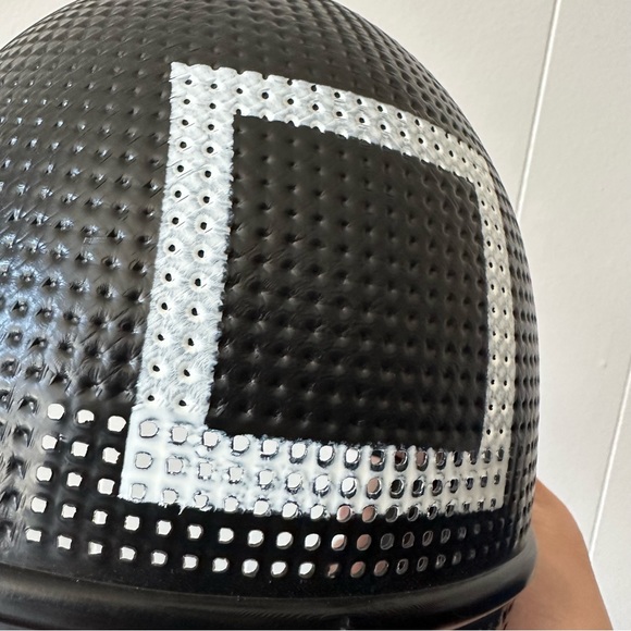 Squid Game Halloween costume black plastic square mask, adult/unisex one size - Picture 3 of 3